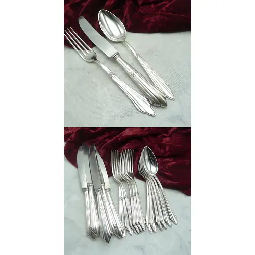 WMF 900 Fächer Tafelbesteck 6 Personen 90 versilbert WMF 900 Fächer Tafelbesteck 6 Personen 90 versilbert